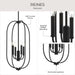 Progress Lighting - P500510-31M - Four Light Foyer Pendant - Reines - Matte Black