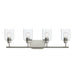 Progress Lighting - P300568-009 - Four Light Bath Vanity - Reines - Brushed Nickel