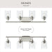 Progress Lighting - P300568-009 - Four Light Bath Vanity - Reines - Brushed Nickel