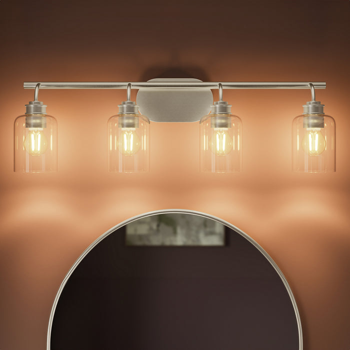 Progress Lighting - P300568-009 - Four Light Bath Vanity - Reines - Brushed Nickel