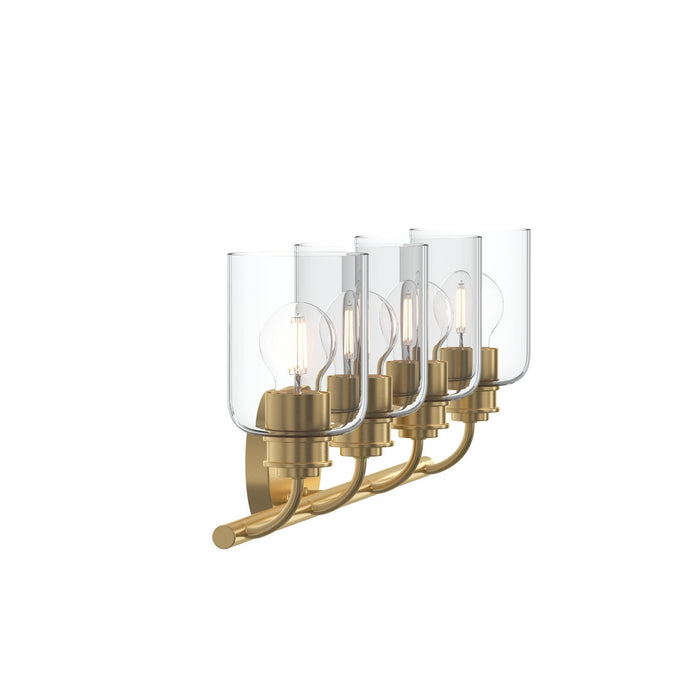 Progress Lighting - P300568-191 - Four Light Bath Vanity - Reines - Brushed Gold