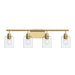 Progress Lighting - P300568-191 - Four Light Bath Vanity - Reines - Brushed Gold