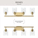 Progress Lighting - P300568-191 - Four Light Bath Vanity - Reines - Brushed Gold