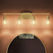 Progress Lighting - P300568-191 - Four Light Bath Vanity - Reines - Brushed Gold