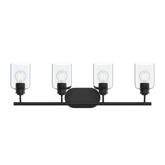 Progress Lighting - P300568-31M - Four Light Bath Vanity - Reines - Matte Black