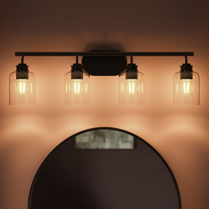 Progress Lighting - P300568-31M - Four Light Bath Vanity - Reines - Matte Black