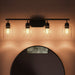 Progress Lighting - P300568-31M - Four Light Bath Vanity - Reines - Matte Black