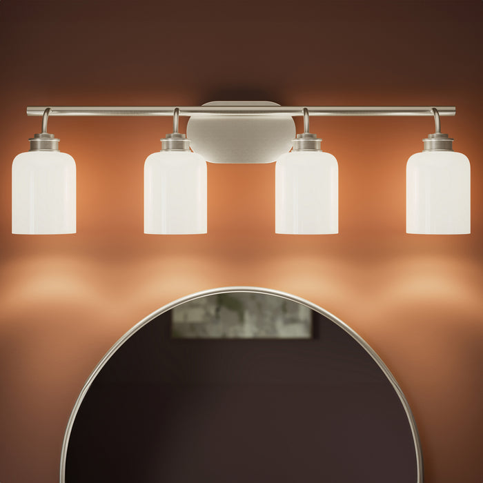 Progress Lighting - P300580-009 - Four Light Bath Vanity - Reines - Brushed Nickel