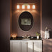 Progress Lighting - P300580-191 - Four Light Bath Vanity - Reines - Brushed Gold