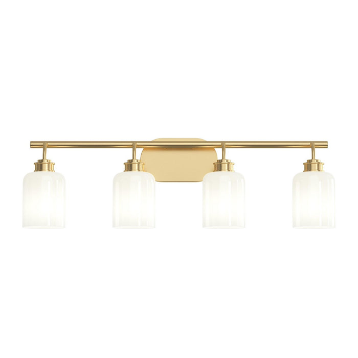 Progress Lighting - P300580-191 - Four Light Bath Vanity - Reines - Brushed Gold