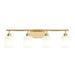 Progress Lighting - P300580-191 - Four Light Bath Vanity - Reines - Brushed Gold