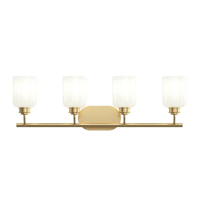 Progress Lighting - P300580-191 - Four Light Bath Vanity - Reines - Brushed Gold