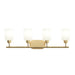 Progress Lighting - P300580-191 - Four Light Bath Vanity - Reines - Brushed Gold