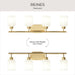 Progress Lighting - P300580-191 - Four Light Bath Vanity - Reines - Brushed Gold