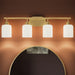Progress Lighting - P300580-191 - Four Light Bath Vanity - Reines - Brushed Gold