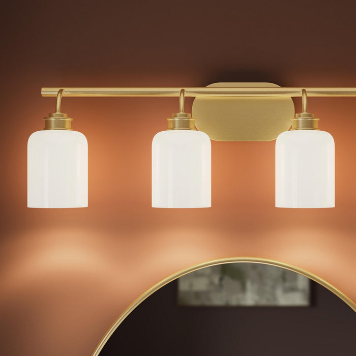 Progress Lighting - P300580-191 - Four Light Bath Vanity - Reines - Brushed Gold
