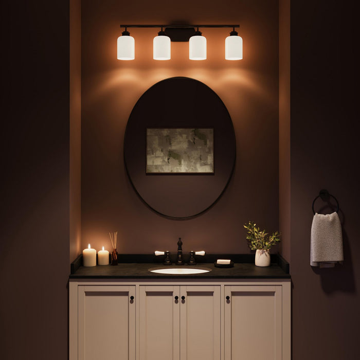 Progress Lighting - P300580-31M - Four Light Bath Vanity - Reines - Matte Black