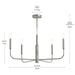 Progress Lighting - P400446-009 - Five Light Chandelier - Reines - Brushed Nickel