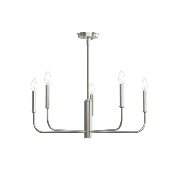 Progress Lighting - P400446-009 - Five Light Chandelier - Reines - Brushed Nickel