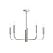 Progress Lighting - P400446-009 - Five Light Chandelier - Reines - Brushed Nickel