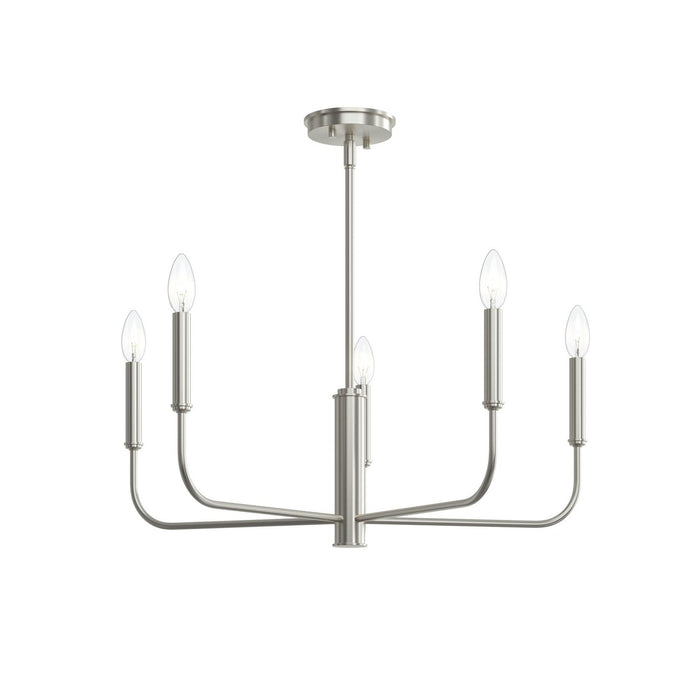 Progress Lighting - P400446-009 - Five Light Chandelier - Reines - Brushed Nickel