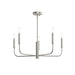 Progress Lighting - P400446-009 - Five Light Chandelier - Reines - Brushed Nickel