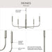 Progress Lighting - P400446-009 - Five Light Chandelier - Reines - Brushed Nickel