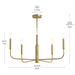 Progress Lighting - P400446-191 - Five Light Chandelier - Reines - Brushed Gold