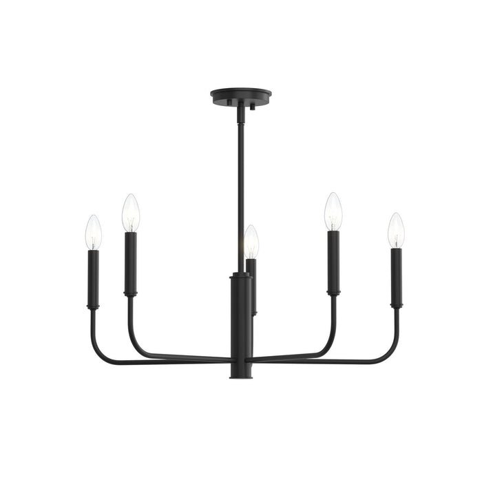 Progress Lighting - P400446-31M - Five Light Chandelier - Reines - Matte Black