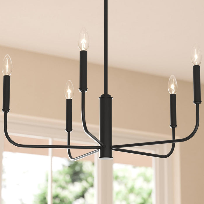 Progress Lighting - P400446-31M - Five Light Chandelier - Reines - Matte Black