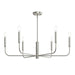 Progress Lighting - P400448-009 - Six Light Chandelier - Reines - Brushed Nickel