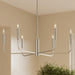 Progress Lighting - P400448-009 - Six Light Chandelier - Reines - Brushed Nickel
