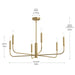 Progress Lighting - P400448-191 - Six Light Chandelier - Reines - Brushed Gold