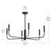 Progress Lighting - P400448-31M - Six Light Chandelier - Reines - Matte Black