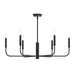 Progress Lighting - P400448-31M - Six Light Chandelier - Reines - Matte Black