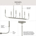 Progress Lighting - P400450-009 - Six Light Linear Chandelier - Reines - Brushed Nickel
