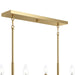 Progress Lighting - P400450-191 - Six Light Linear Chandelier - Reines - Brushed Gold