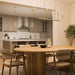 Progress Lighting - P400450-191 - Six Light Linear Chandelier - Reines - Brushed Gold