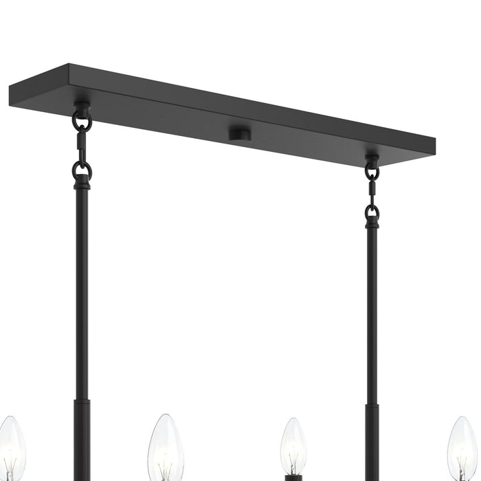 Progress Lighting - P400450-31M - Six Light Linear Chandelier - Reines - Matte Black
