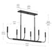 Progress Lighting - P400450-31M - Six Light Linear Chandelier - Reines - Matte Black