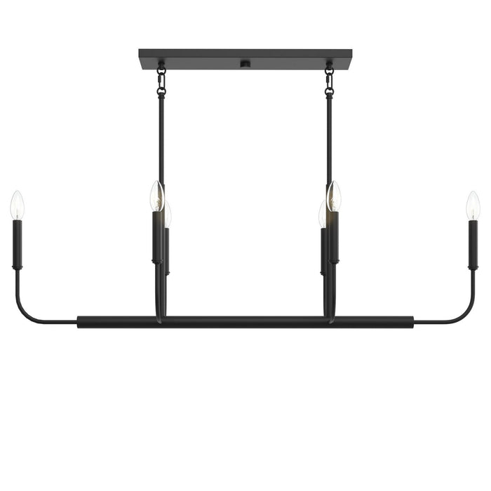 Progress Lighting - P400450-31M - Six Light Linear Chandelier - Reines - Matte Black