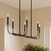Progress Lighting - P400450-31M - Six Light Linear Chandelier - Reines - Matte Black