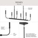 Progress Lighting - P400450-31M - Six Light Linear Chandelier - Reines - Matte Black