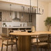 Progress Lighting - P400450-31M - Six Light Linear Chandelier - Reines - Matte Black