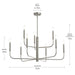 Progress Lighting - P400449-009 - Nine Light Chandelier - Reines - Brushed Nickel