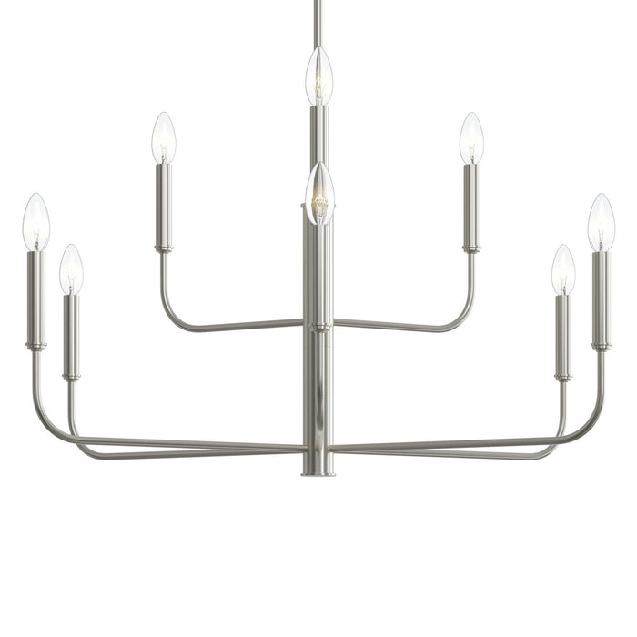 Progress Lighting - P400449-009 - Nine Light Chandelier - Reines - Brushed Nickel