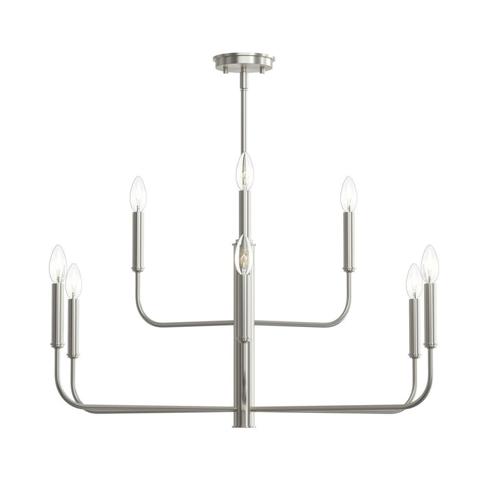 Progress Lighting - P400449-009 - Nine Light Chandelier - Reines - Brushed Nickel
