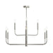 Progress Lighting - P400449-009 - Nine Light Chandelier - Reines - Brushed Nickel