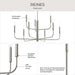Progress Lighting - P400449-009 - Nine Light Chandelier - Reines - Brushed Nickel