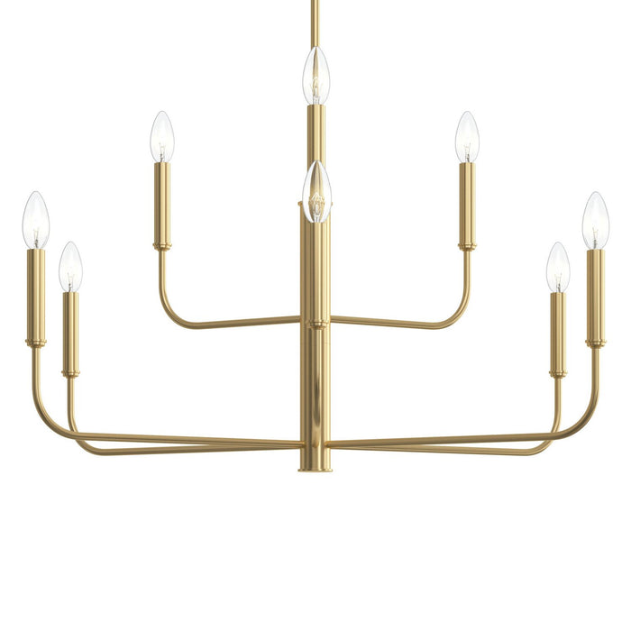 Progress Lighting - P400449-191 - Nine Light Chandelier - Reines - Brushed Gold